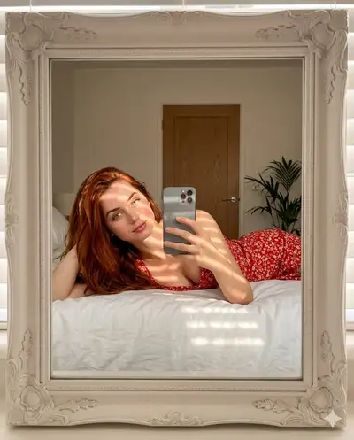 Aesthetic Mirror Selfie Photography Prompt