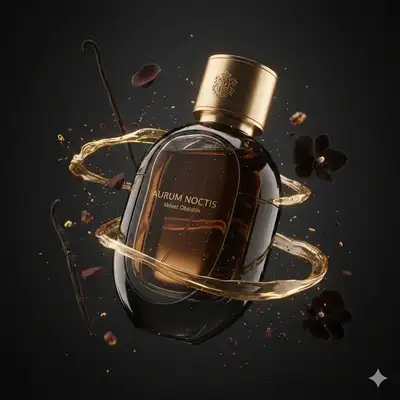 Obsidian 香水瓶奢华商业，JSON 主提示