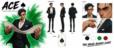 电影级角色圣经表：赌场赌徒ACE