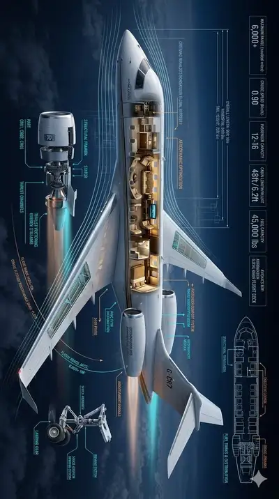 Cristiano Ronaldo's Private Jet Cinematic Infographic