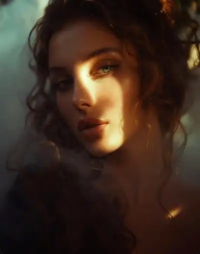 Cinematic Golden Light Portrait