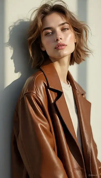 Fashion Editorial Portrait with Golden Hour Lighting