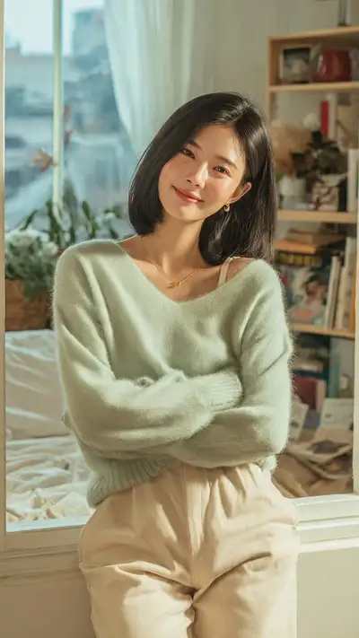 Cozy Artistic Portrait Illustration