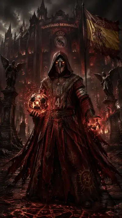 Spain captain as Bloodborne crimson sorcerer