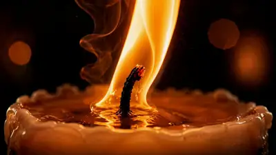 Candle Flame to Volcano Cinematic Transition