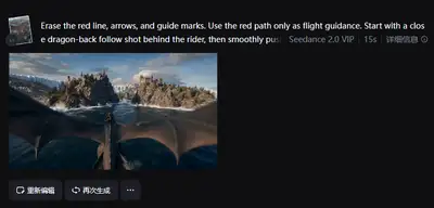Cinematic Dragon-Back Flight Video Prompt