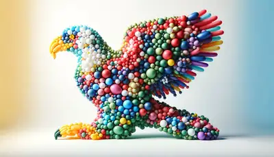 Colorful Balloon Shape Prompt