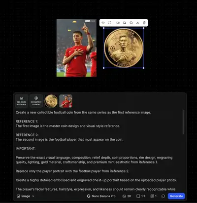 Collectible Coin Obverse Portrait Prompt