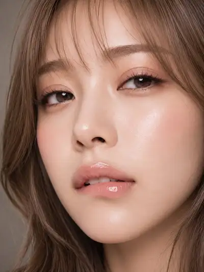 Lip-Biting Close-Up Portrait: A Gaze That Lingers