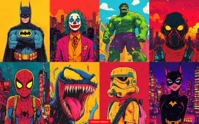 Midjourney Comic Book Style Reference