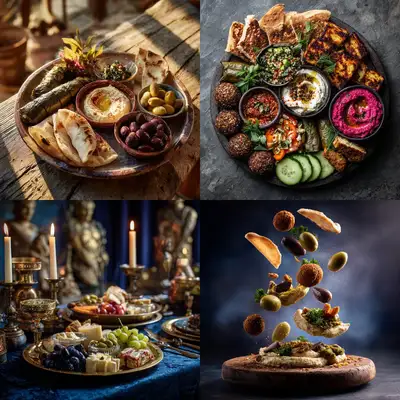 Cinematic Food Platter AI Art Prompt Template