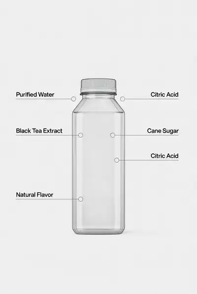 Ultra-Minimal Beverage Product Schematic Prompt