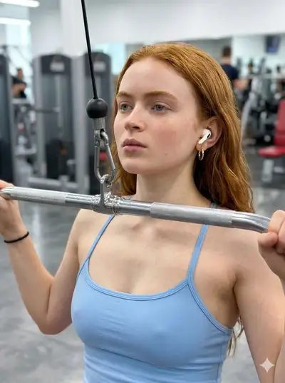 Photorealistic Gym Portrait of a Woman