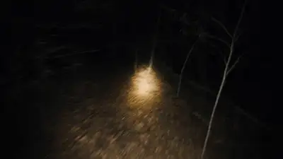 POV Found-Footage Forest Horror Scene