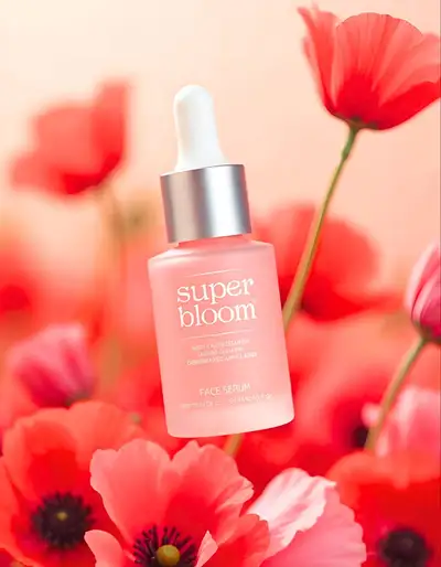 Skincare Serum Floral Product Shot