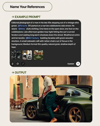 Editorial Porsche 911 Golden Hour Photo Prompt