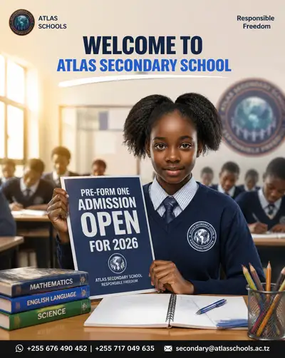 Zulassungswerbung der Atlas Secondary School