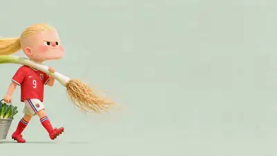 3D-Knetanimations-Fußballstar pflanzt einen riesigen Lauch und macht ein Selfie