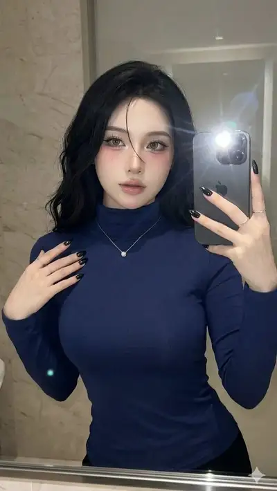 Ethereal Mirror Selfie Portrait