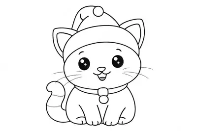 Black and White Children's Coloring Book Prompt