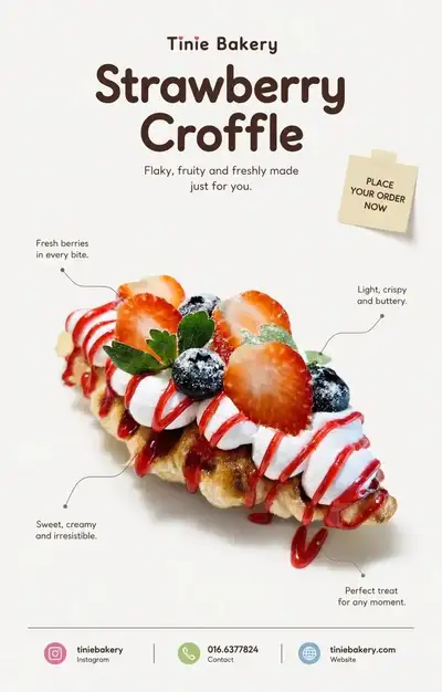 Minimal Editorial Product Poster Prompt