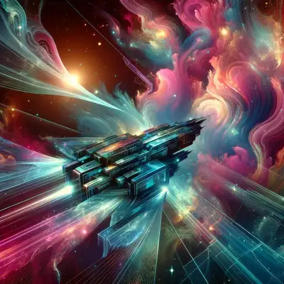Nebular Ethereal Futuristic Vehicle Prompt
