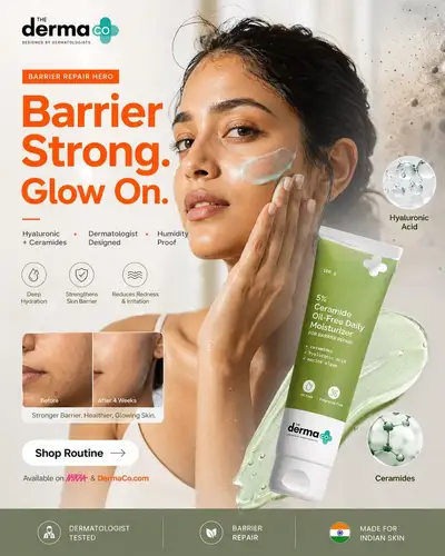 Skincare barrier repair Instagram ad poster