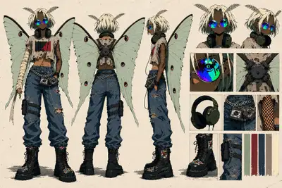 Moth-Winged Pirate Radio DJ Anime Chase