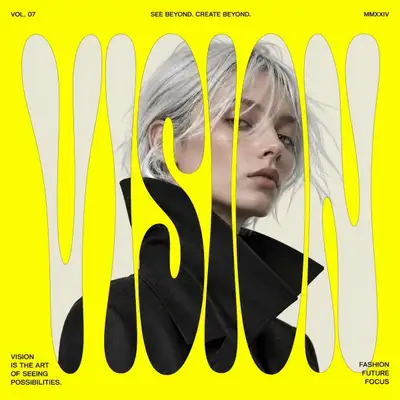 Verzerrte-Typografie-Modeposter-Vorlage