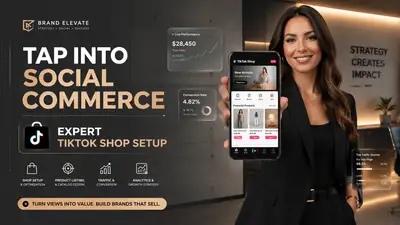 TikTok Shop expert corporate advertisement banner