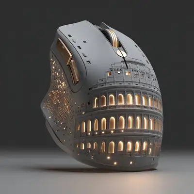 Rome Colosseum as Ergonomic Tech Peripheral
