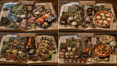 Prompt de Diorama Culturel de Livre Ouvert