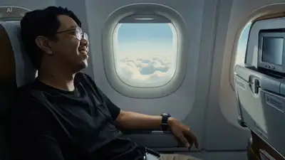 Seedance 2.0 prompt: airplane cabin turbulence to dragon attack