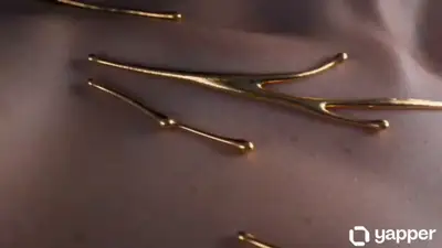 Hyper-Cinematic Liquid Gold Couture Transformation