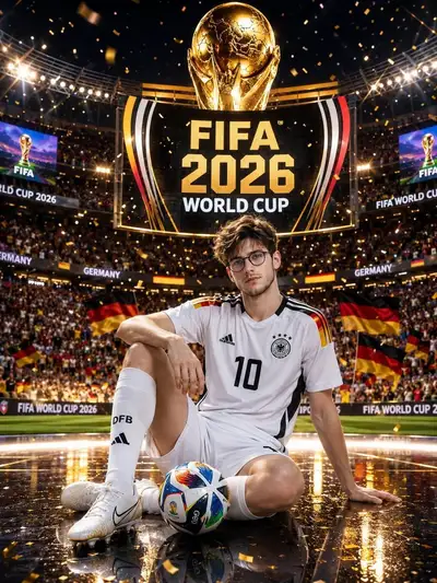 Germany World Cup 2026 stadium celebration poster