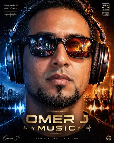 Headphones dual world reflection music advertisement
