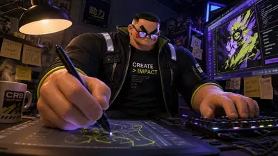 誇張されたプロポーションの3Dカートゥーンキャラクター