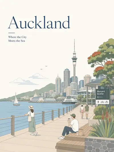 Plantilla de ilustración de póster de viaje minimalista