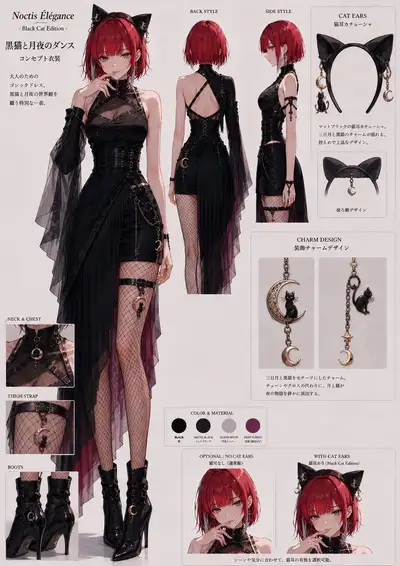 Character Identity Preservation and Gothic Outfit Adaptation Prompt