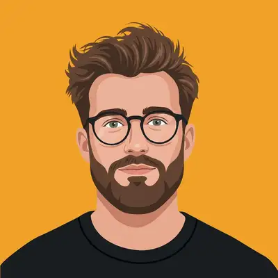 Vorlage für flaches Vektor-Illustrations-Avatarporträt
