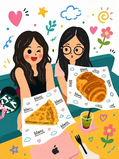 Cute Café Illustration