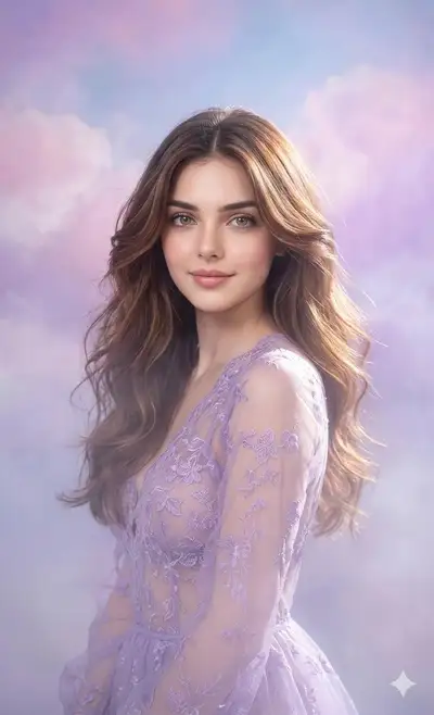Dreamy Pastel Fashion Portrait