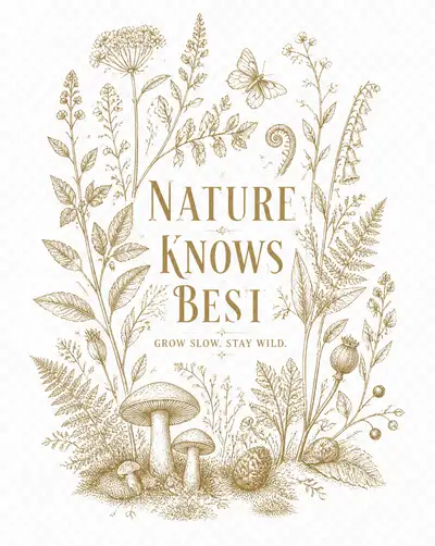 Vintage Botanical Engraving T-Shirt Design