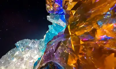 Crystal Cavern FPV Chase Prompt