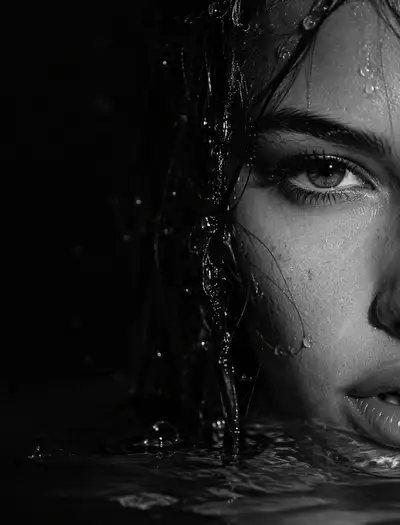 Monochrome Underwater Portrait