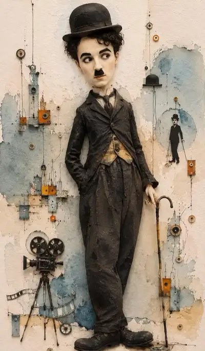 Miniature Clay Character Poster Prompt