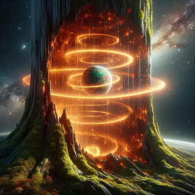 Galaxy Under Nature: Cosmic Tree Trunk