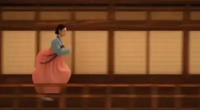 Hanbok Chase Through Lantern Labyrinth