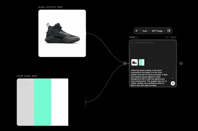 Sneaker Color Palette Adaptation Prompt