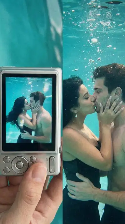 Underwater Kiss Digicam Diptych